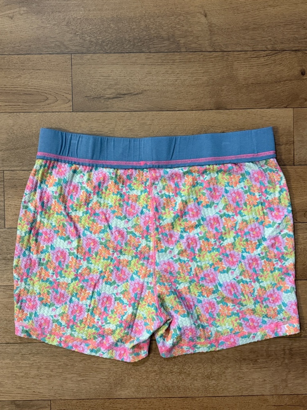 Natural Life Size Extra Large Floral Print Waffle Shorts Pajama Bottoms Comfy XL - Picture 4 of 16